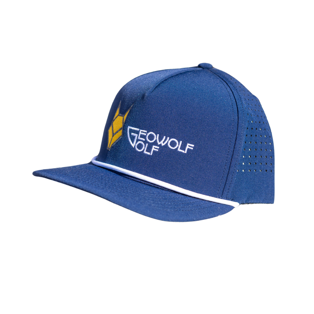 Geowolf Golf Cap Blue 3 Quarter Shot