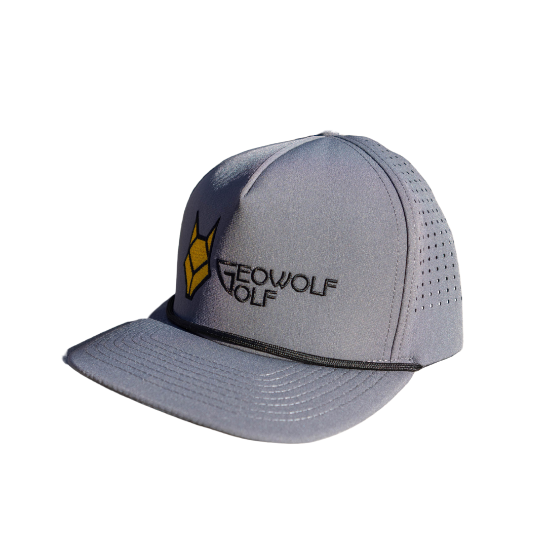 Geowolf Golf Cap Light Grey 3 Quarter Shot