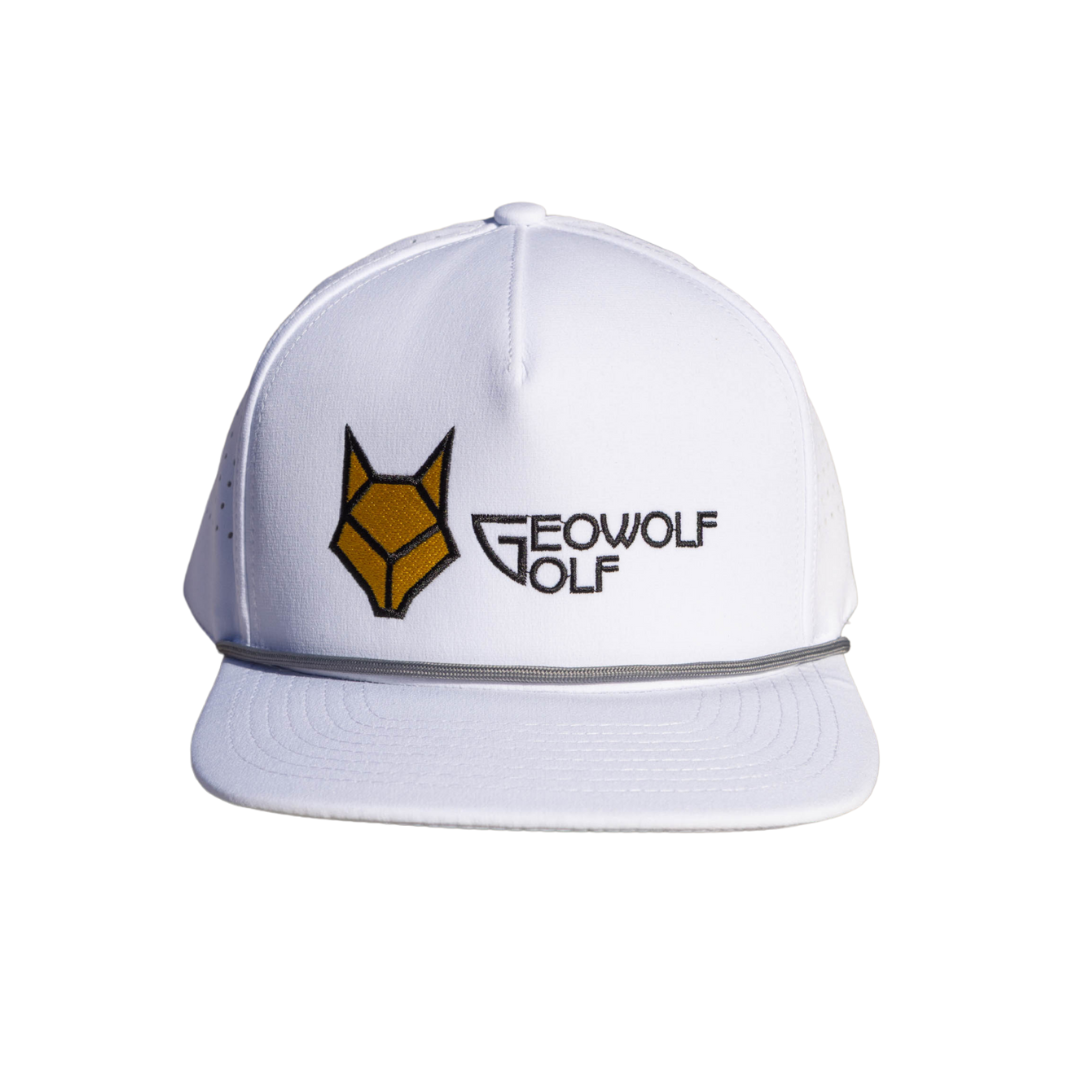Geowolf Golf Cap White Front Shot